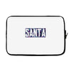 santa colorful glitter Laptop sleeve