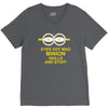 new mens womens kids eye got mad minion skills and stuff funny novelty V-Neck Tee