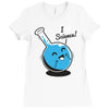 i heart science Ladies Fitted T-Shirt