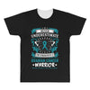 Never Underestimate the Strength of a Ovarian Cancer Warrior All Over Men's T-shirt