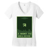 buried believer Women's V-Neck T-Shirt