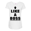 like a boss Maternity Scoop Neck T-shirt