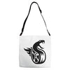 fangs dragon Adjustable Strap Totes