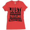 Just One More Traveling I Promise Ladies Fitted T-Shirt