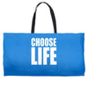 choose life Weekender Totes
