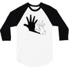 rabbit hand shadow 3/4 Sleeve Shirt