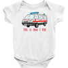 how i roll ambulance Baby Bodysuit