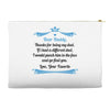 Dear Daddy, Thanks for Being my Dad Baby Boy Letter to Father Accessory Pouches