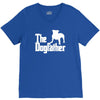 the dogfather  nerd retro der pate godfather fun V-Neck Tee