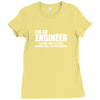 engineer funny Ladies Fitted T-Shirt
