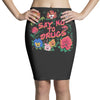 learn from the flowers Pencil Skirts