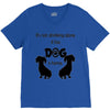 I'S NOT DRINKING ALONE IF DOG IS HOME. V-Neck Tee