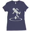 man is go Ladies Fitted T-Shirt