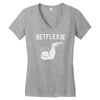 netflexin' Women's V-Neck T-Shirt