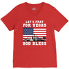 Lets Pray For Vegas, God Bless V-Neck Tee
