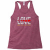 love make you fall apart Racerback Tank