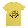 Crawl Walk Hunt Ladies Fitted T-Shirt