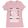Never Underestimate A Grandpa With An Engineering Degree Ladies Fitted T-Shirt