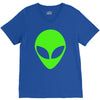 uomo alieno ufo stampa verde fluo divertente mitiche V-Neck Tee