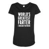 World's Greatest Farter I Mean Father Maternity Scoop Neck T-shirt