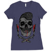 pomade style Ladies Fitted T-Shirt
