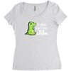 sad t rex Women's Triblend Scoop T-shirt