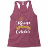 kings are born in october Racerback Tank