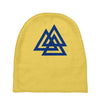 valknutr knoten der gefallenen odin nordisch symbol aspekte wotan Baby Beanies