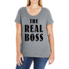 The Boss - The Real Boss Ladies Curvy T-Shirt