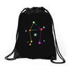 libra rainbow sign Drawstring Bags