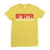 big red brrr - frost football Ladies Fitted T-Shirt
