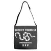 Guccify Yourself White Black White Adjustable Strap Totes