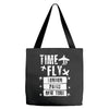 TIME TO FLY TO LONDON PARIS NEW YORK Tote Bags