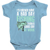 fishing fanatics1 Baby Bodysuit