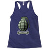 hand grenade military army Racerback Tank