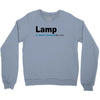 lamp   brick tamland likes this facebook thumbs up mens white t shirt Crewneck Sweatshirt