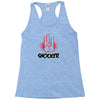offensive t shirt shocker 3 fingers rude tee funny shirt Racerback Tank