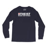 atheist bible lies god sinner agnostic humanist athiest Long Sleeve Shirts