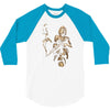 marilyn monroe machine gun gangster 100% cotton 3/4 Sleeve Shirt