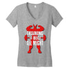 train to beat all might Women's V-Neck T-Shirt