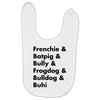 frenchies united Baby Bibs