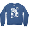 world's okayest mom funny Crewneck Sweatshirt