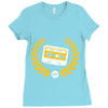 cassette taps Ladies Fitted T-Shirt
