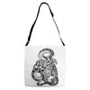 snake and tiger Adjustable Strap Totes