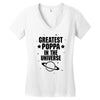 Greatest Poppa In The Universe Women's V-Neck T-Shirt