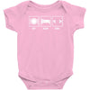 v1 eat sleep code Baby Onesie