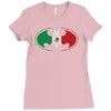 bat man mexican flag mexico logo Ladies Fitted T-Shirt
