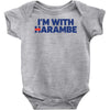 i am with harambe Baby Onesie