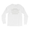 mustaching through snow Long Sleeve Shirts
