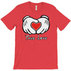 mickey et l'amour en T-Shirt